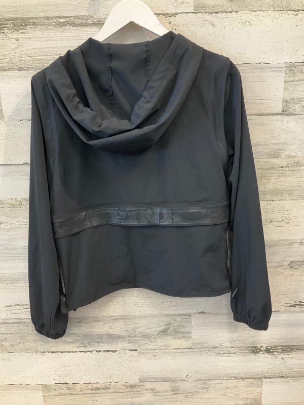 Athletic Top Long Sleeve Hoodie By Pink In Black, Size: Xs Fashion