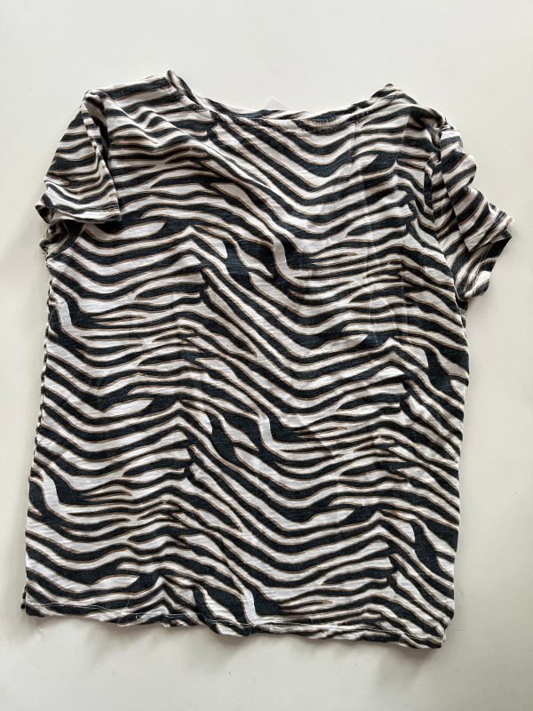 Top Short Sleeve By Dylan In Animal Print, Size: S Online now