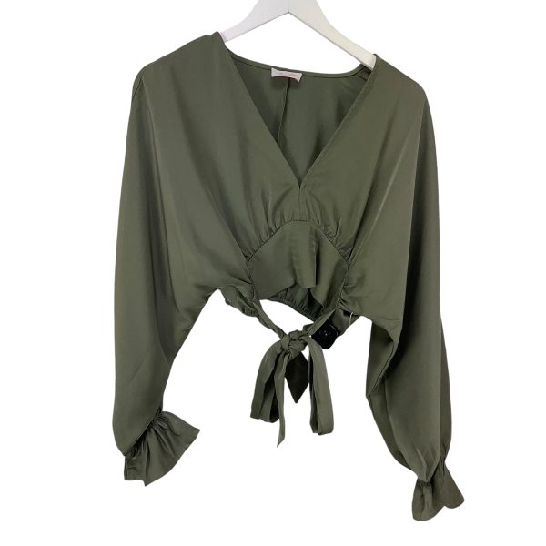 Top Long Sleeve By Pink Lily In Green, Size: S Online Sale