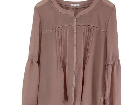 Top Long Sleeve By Maurices In Pink, Size: Xl Hot on Sale