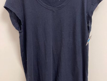 Top Short Sleeve Basic By Loft In Navy, Size: L Online