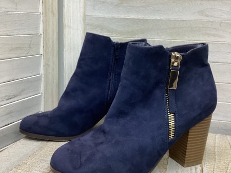 Boots Ankle Heels By Apt 9 In Blue, Size: 9 For Cheap