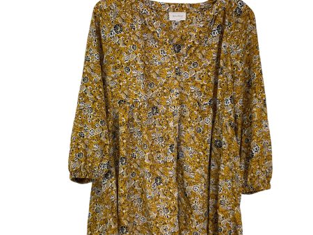 Top Long Sleeve By Melloday In Yellow, Size: L Discount