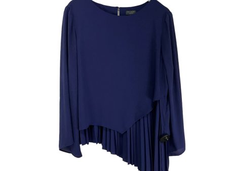 Top Long Sleeve By Limited In Blue, Size: Xl For Discount