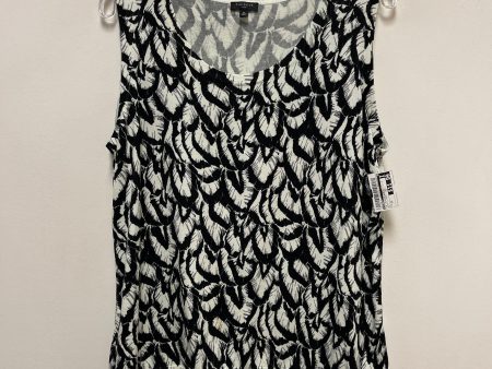 Top Sleeveless By Talbots In Black & Cream, Size: 2x Fashion