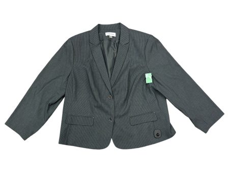 Blazer By Calvin Klein In Grey, Size: 3x Online Sale