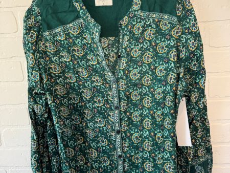 Top Long Sleeve By Clothes Mentor In Green, Size: S Sale