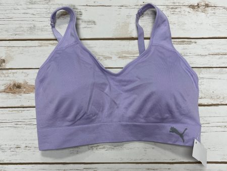 Athletic Bra By Puma In Purple, Size: Xl Online Sale