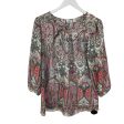 Top Long Sleeve By Cato In Green & Pink, Size: M on Sale