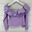 Top Long Sleeve By H&m In Purple, Size: L For Sale