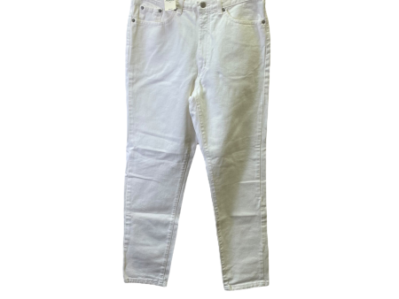 White Pants Cropped By Banana Republic, Size: 14 Online Hot Sale