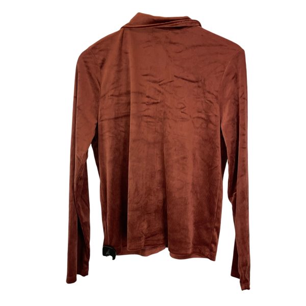 Top Long Sleeve By Olivia Sky In Orange, Size: L Supply