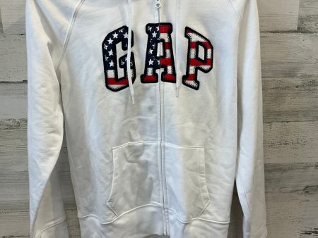 Sweatshirt Hoodie By Gap In White, Size: M Online