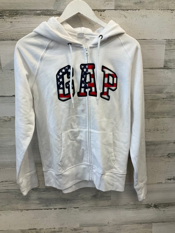 Sweatshirt Hoodie By Gap In White, Size: M Online