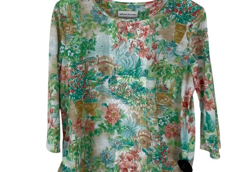 Top 3 4 Sleeve By Alfred Dunner In Tropical Print, Size: L For Cheap