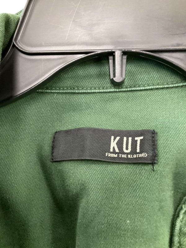 Jacket Denim By Kut In Green Denim, Size: Xs Hot on Sale