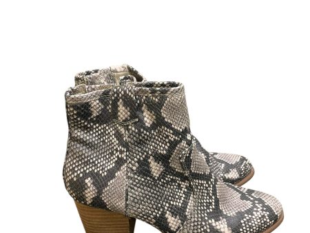 Boots Ankle Heels By Carlos Santana In Animal Print, Size: 8.5 Online