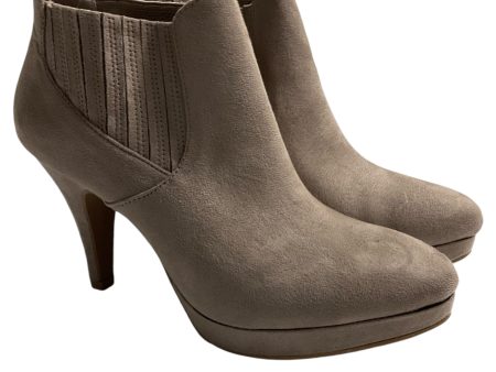 Boots Ankle Heels By Dexflex In Tan, Size: 7.5 Hot on Sale