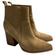 Boots Ankle Heels By Marc Fisher In Tan, Size: 7.5 Cheap