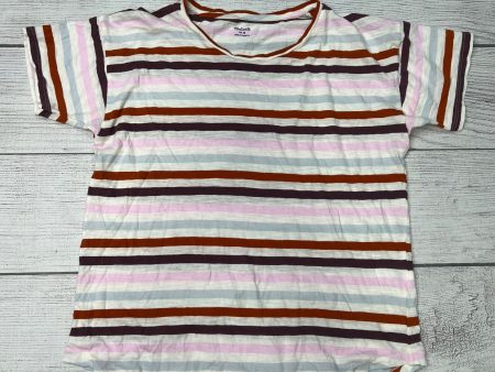 Top Short Sleeve Basic By Madewell In Striped, Size: M Hot on Sale