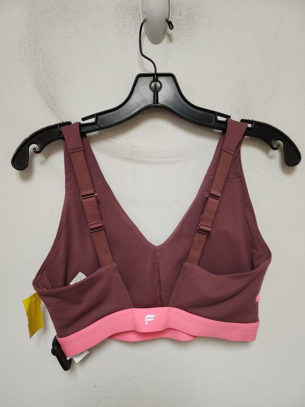 Athletic Bra By Fabletics In Brown & Pink, Size: S Cheap