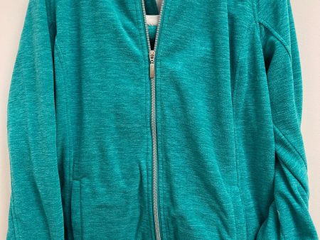 Athletic Jacket By Denim And Company In Green, Size: M on Sale