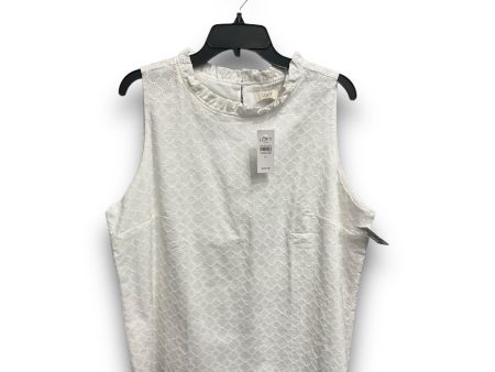 Top Sleeveless By Loft In White, Size: Xl For Discount