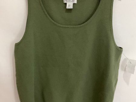 Top Sleeveless Basic By Rachel Zoe In Green, Size: Xl Online Sale