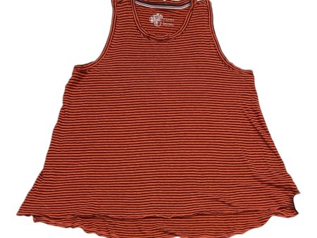 Top Sleeveless By Pilcro In Brown & Red, Size: S Discount