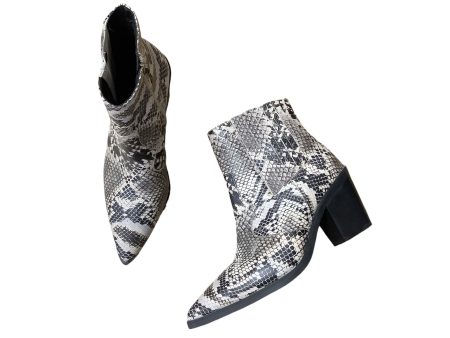 Boots Ankle Heels By Blondo In Snakeskin Print, Size: 7.5 on Sale