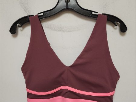 Athletic Bra By Fabletics In Brown & Pink, Size: S Cheap