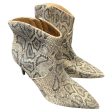 Boots Ankle Heels By Express In Snakeskin Print, Size: 9 For Sale