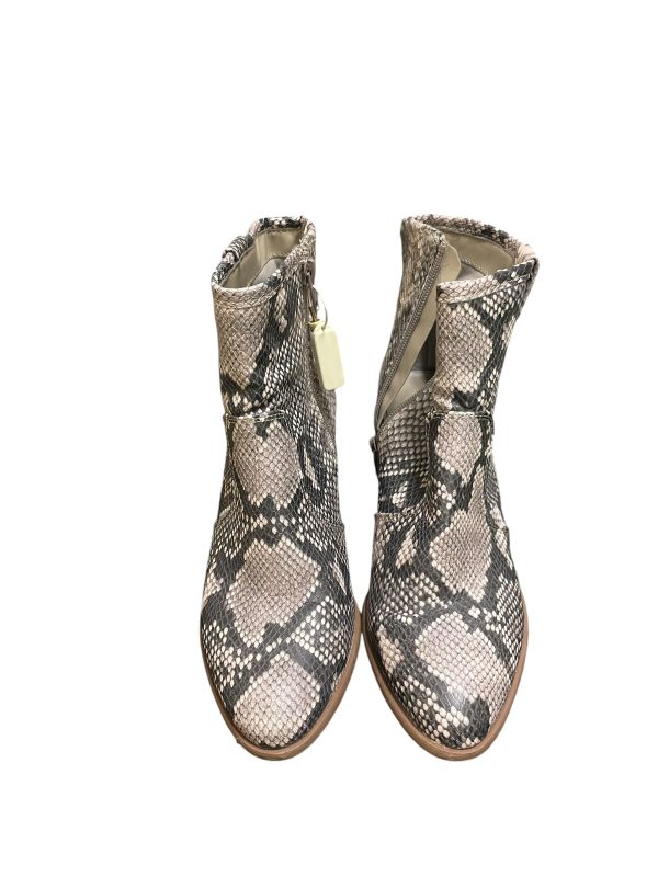 Boots Ankle Heels By Carlos Santana In Animal Print, Size: 8.5 Online