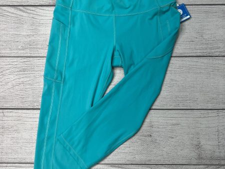 Athletic Capris By Athleta In Aqua, Size: L Hot on Sale