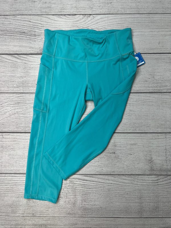 Athletic Capris By Athleta In Aqua, Size: L Hot on Sale