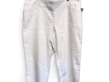 White Pants Cropped By Croft And Barrow, Size: 18 For Discount