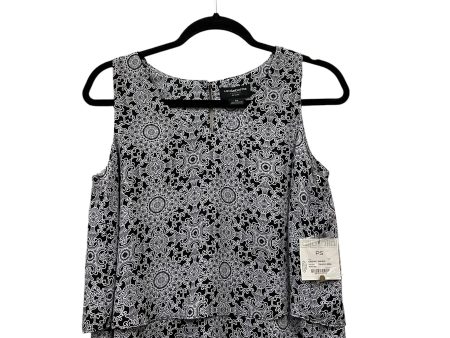 Top Sleeveless By Liz Claiborne In Black & White, Size: S For Discount