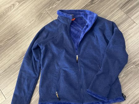 Jacket Faux Fur & Sherpa By Nike In Blue, Size: L Discount