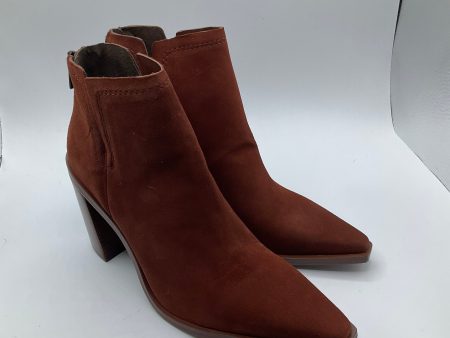 Boots Ankle Heels By Vince Camuto In Brown, Size: 10 Online Hot Sale