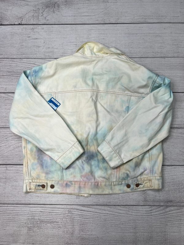 Jacket Denim By Free People In White Blue, Size: Xs Cheap