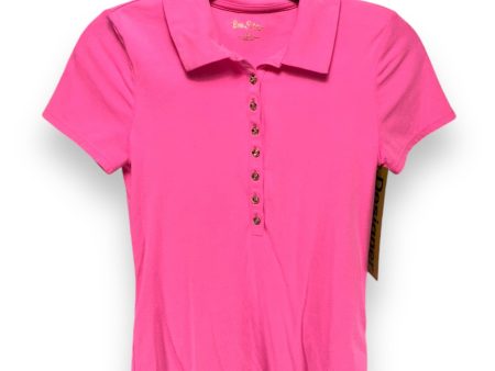 Rema Short Sleeve Designer By Lilly Pulitzer In Aura Pink, Size: XS Online