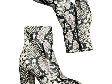 Boots Ankle Heels By Aldo In Snakeskin Print, Size: 8.5 on Sale