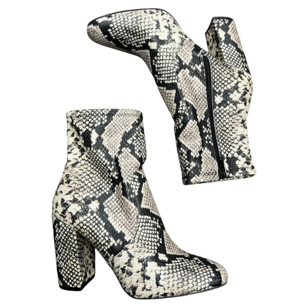 Boots Ankle Heels By Aldo In Snakeskin Print, Size: 8.5 on Sale