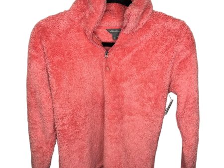 Jacket Faux Fur & Sherpa By Eddie Bauer In Pink, Size: Xs Online Sale