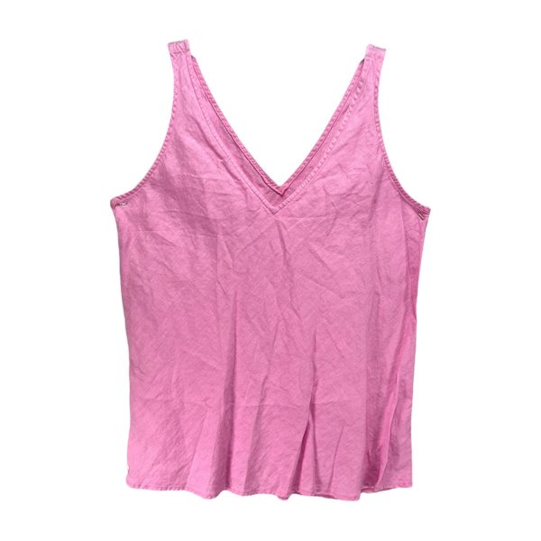 Florin Linen Top Sleeveless Designer By Lilly Pulitzer In Lilac Rose, Size: XS Online