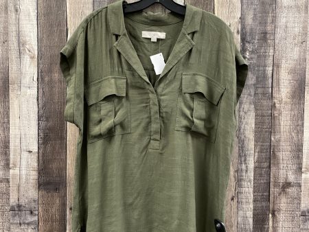 Top Sleeveless By Loft In Green, Size: M on Sale