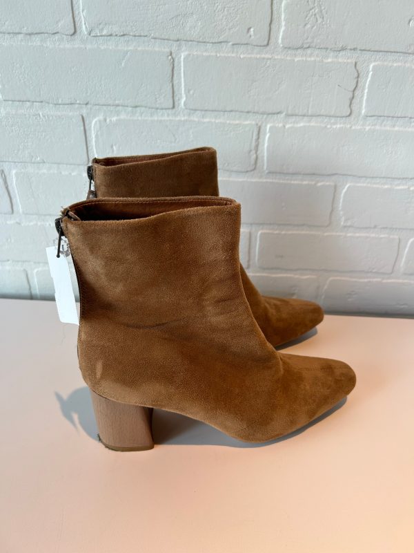 Boots Ankle Heels By Clothes Mentor In Tan, Size: 9 Online Sale