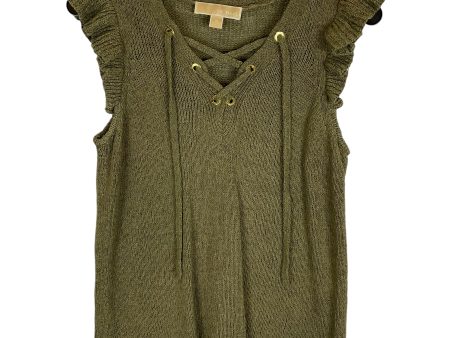 Top Sleeveless Designer By Michael By Michael Kors In Green, Size: M Supply