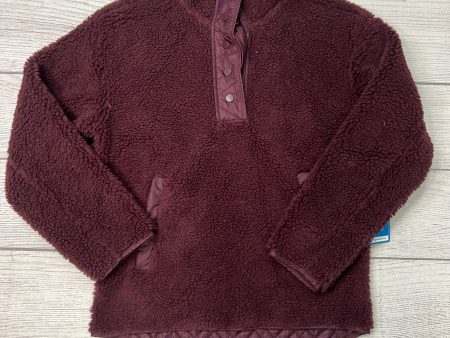 Jacket Faux Fur & Sherpa By Athleta In Maroon, Size: S on Sale