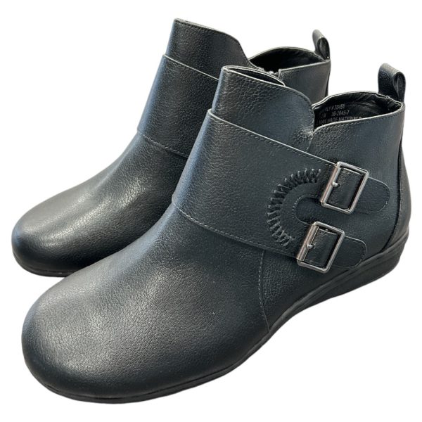 Boots Ankle Flats By Comfortview In Black, Size: 10.5 Online now